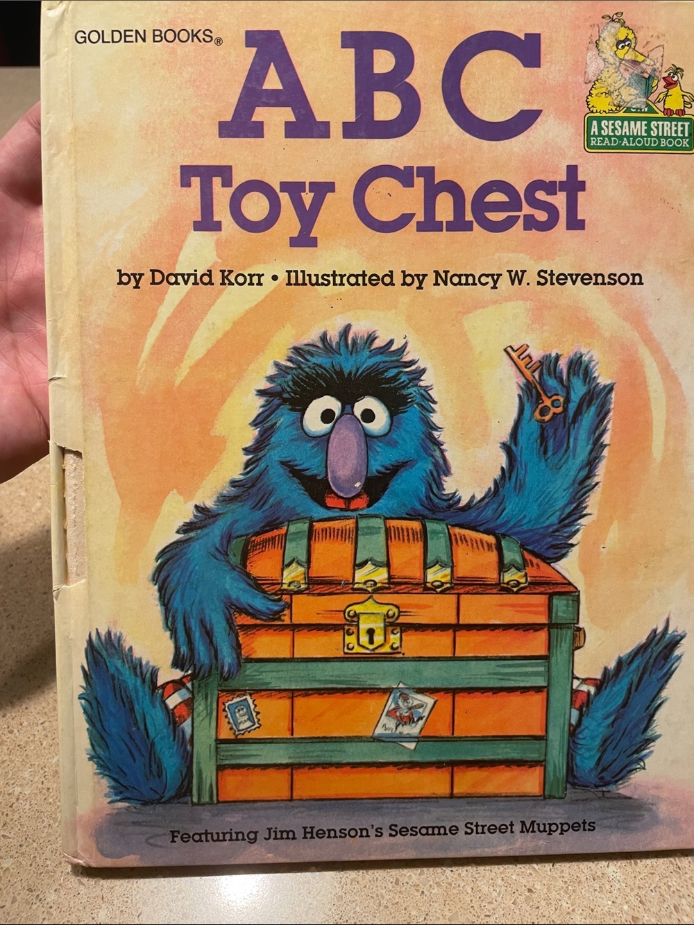Sesame Street ABC Toy Chest Kids Book — Blue Character Cover